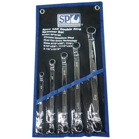 SP - 6PC SAE RING SPANNER SET 40DEGREE OFFSET 